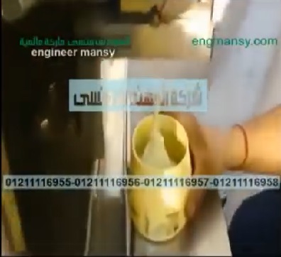 آلة تعبئة الطحينة والجبنة المطبوخة فى برطمانات نصف أوتوماتيك موديل 404 ماركة المهندس منسي