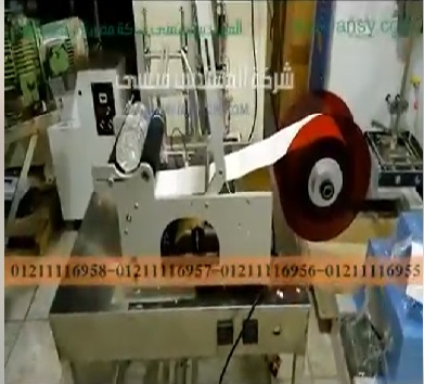استخدام مكنة الليبل موديل831 ماركة المهندس منسى للصق الاستيكر على الازايز