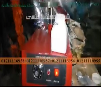 طريقة عمل المكبس الحراري علي الطبات لغلق العبوات موديل 224 ماركة المهندس منسي