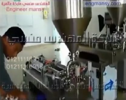 ماكينة تعبئة سوائل بمخرجين كود 404 ماركة مهندس منسي