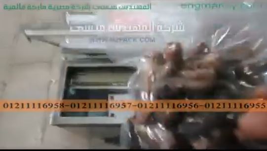 ماكينة فاكيوم لاكياس البلح و أكياس التمر حجرة صغيرة رأسية موديل 601 ماركة مهندس منسي