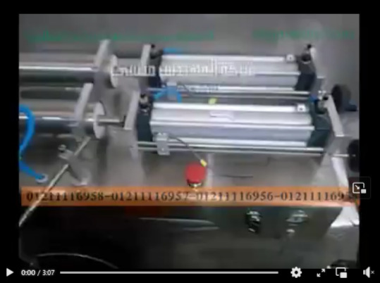 ألة تعبئة السوائل نصف أتوماتيك 2 نوزل عبوات سوائل كيميائية موديل403 ماركة مهندس منسى