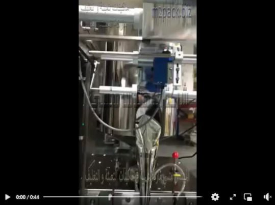 ماكينة ألية لتعبئة وتغليف السوائل الخفيفة بكيس ألمنيوم لحام خلفي تعمل بكهرباء 220 فولت موديل 503 ماركة المهندس منسي