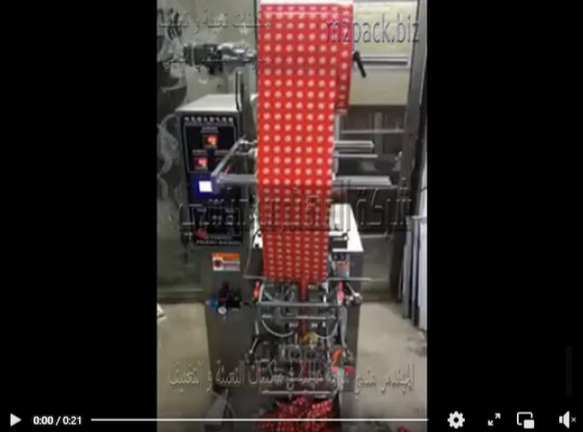 ماكينات تعبئة سوائل المنظفات الأوتوماتيكية في اكياس رباعية اللحام موديل 505 ماركة مهندس منسي