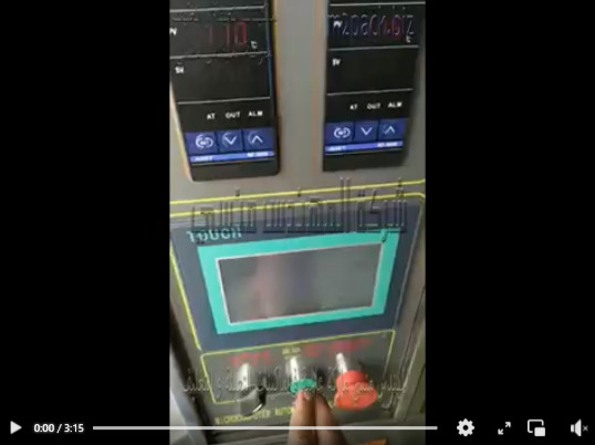 ماكينه تعبئه وتغليف جل تثبيت الشعر بكيس لحام ثلاثي أتوماتيك موديل 505 ماركة المهندس منسى